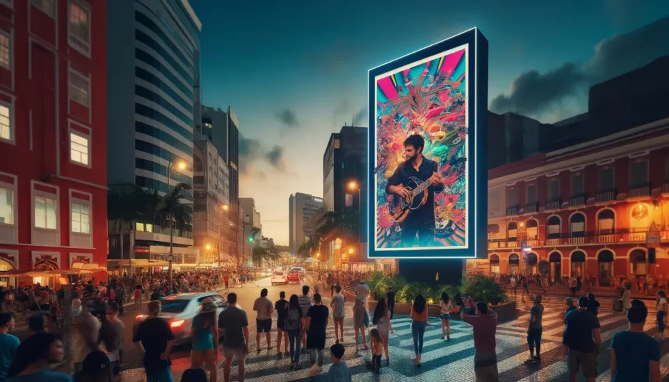 Paineis de LED Promovendo Shows e Festivais de M&uacute;sica em Fortaleza